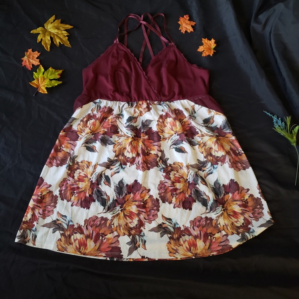 18 20 Cacique Lane Bryant Strappy babydoll chemise